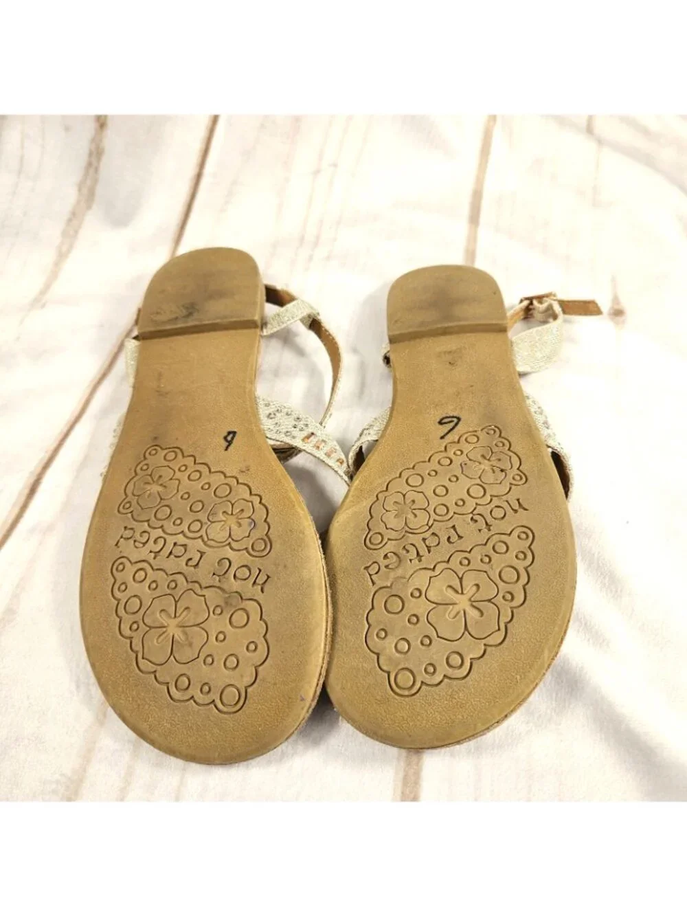 Girls Sandals Size 6.5 Not Rated Brentwood Youth Big Kid Sparkle Party Formal